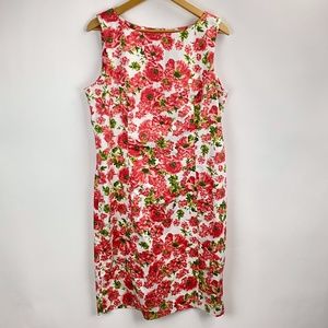 Talbots Sleeveless Floral Shift Dress